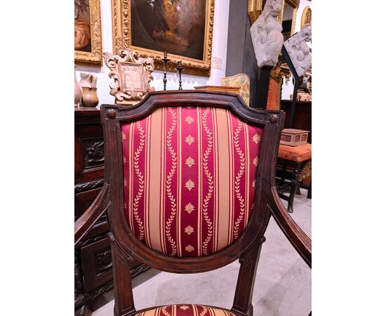 Pair of armchairs, Genoa, late 1700s