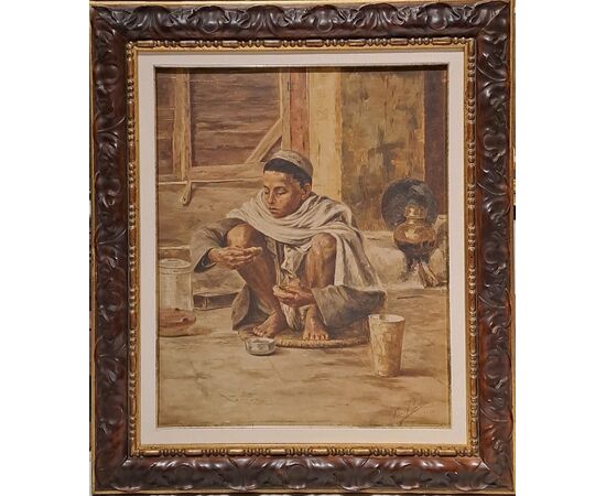 "EAT TO LIVE" - OIL ON CANVAS - 1926