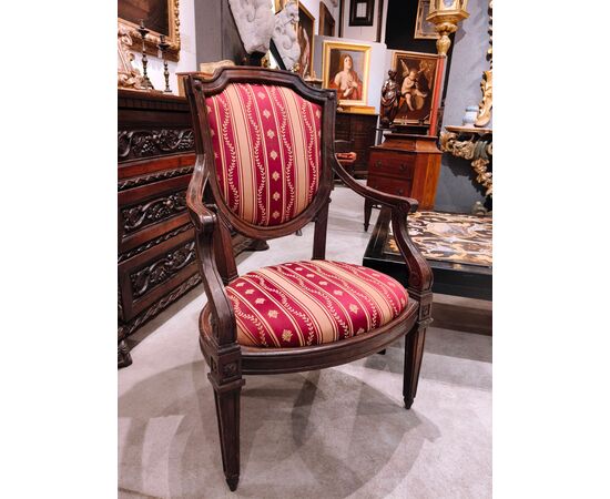 Pair of armchairs, Genoa, late 1700s