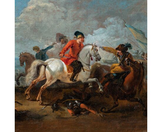 Francesco Casanova (London 1727 – Mödling 1803) - Equestrian battle.