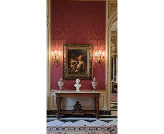 " IL NIDO" - OLIO SU TELA - ARGELIA BUTTI (1855 - 1924)