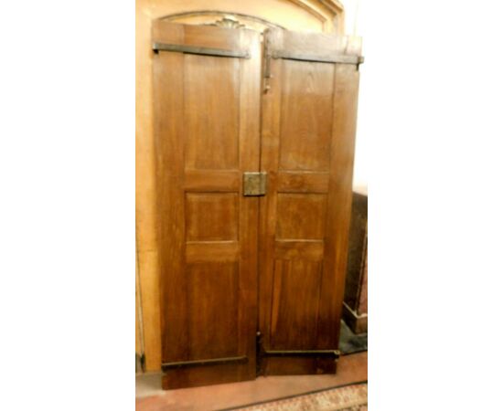 pti611 a door in 19th century oak, mis. cm 108 x 200     