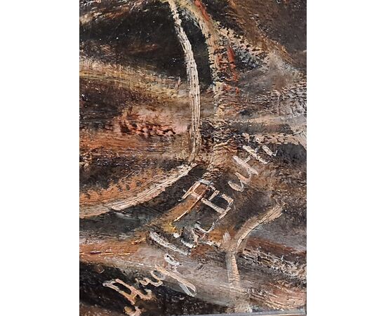 " IL NIDO" - OLIO SU TELA - ARGELIA BUTTI (1855 - 1924)