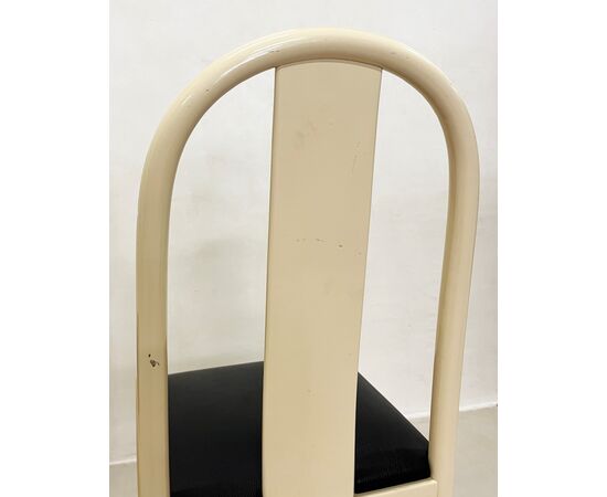 Lacquered wood chairs - 1980 (set of 4)