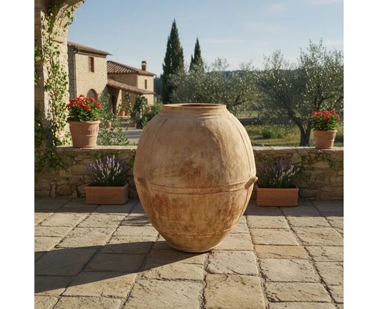 
Grande Orcio Toscano in Terracotta dell'Impruneta, XIX secolo