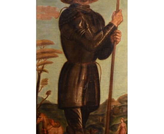 Saint George. Follower of Giovanni Battista Cima, known as Cima da CONEGLIANO (Conegliano approximately 1449 - Conegliano approximately 1517)
