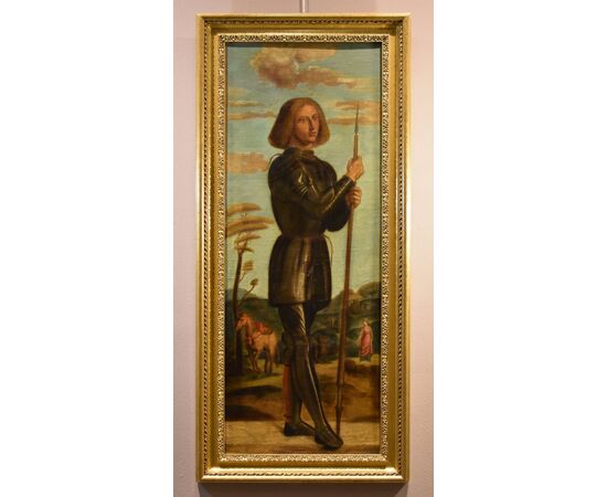 Saint George. Follower of Giovanni Battista Cima, known as Cima da CONEGLIANO (Conegliano approximately 1449 - Conegliano approximately 1517)