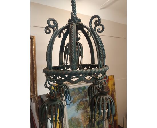Wrought iron chandelier
