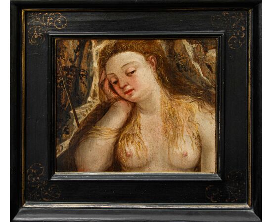 16th century Venetian School, Magdalene in the desert