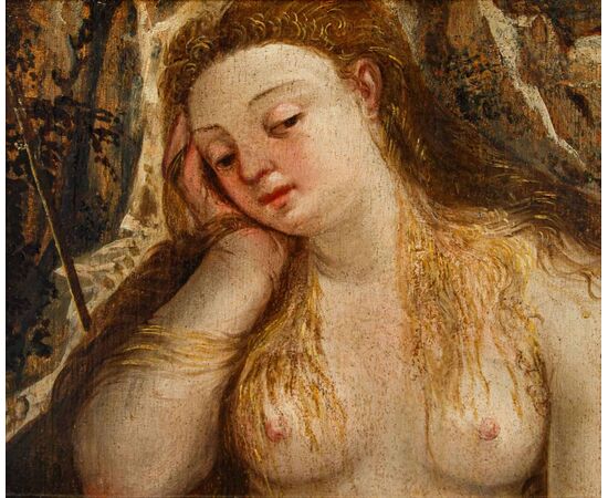 16th century Venetian School, Magdalene in the desert