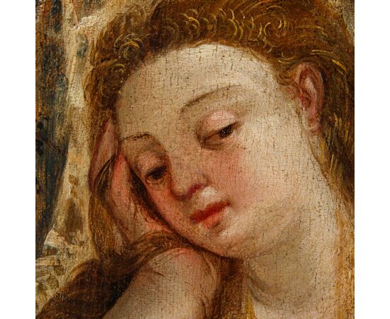 16th century Venetian School, Magdalene in the desert