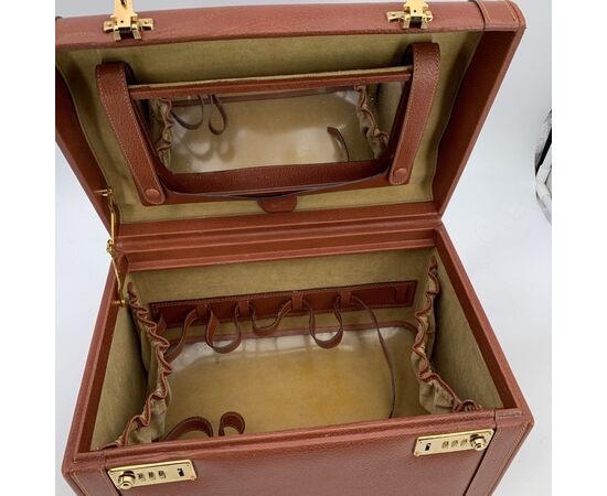 GUCCI Borsa da Viaggio Vintage in Pelle Col. Marrone M