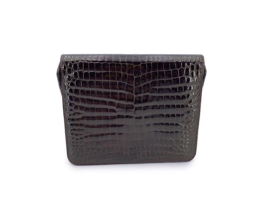 CHRISTIAN DIOR Borsa a Mano Vintage in Pelle Col. Marrone S