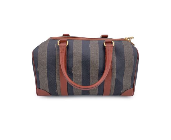 FENDI Borsa a Mano Vintage in Tela Col. Marrone Forever Bauletto M