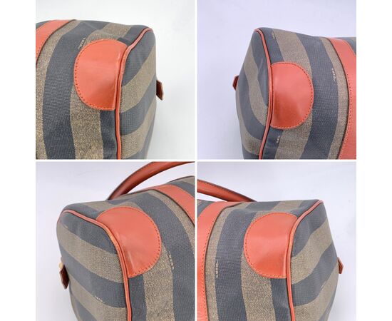 FENDI Borsa a Mano Vintage in Tela Col. Marrone Forever Bauletto M