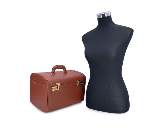 GUCCI Borsa da Viaggio Vintage in Pelle Col. Marrone M