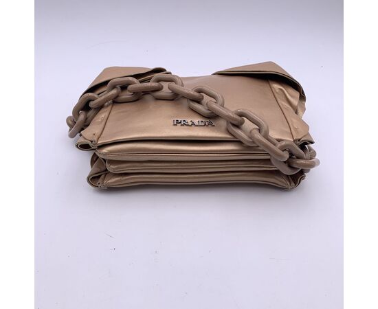 PRADA Borsa a Tracolla in Pelle Col. Beige Concept M