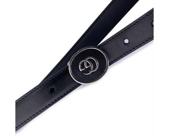 GUCCI Cintura in Pelle Col. Nero GG Buckle