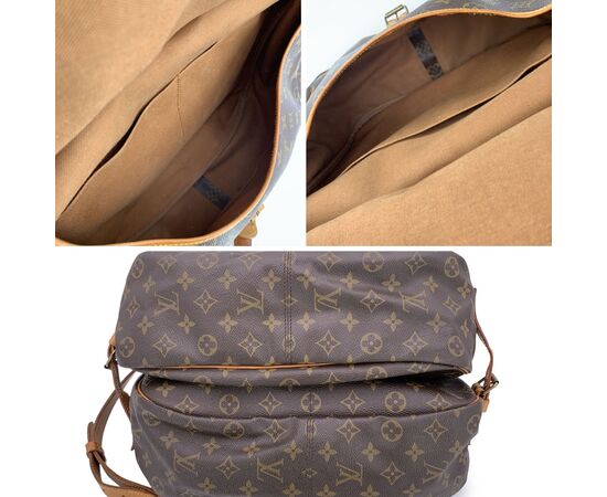 LOUIS VUITTON Borsa a Tracolla Vintage in Tela Col. Marrone Saumur L