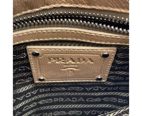 PRADA Borsa a Tracolla in Pelle Col. Beige Concept M