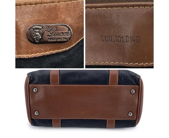 GUCCI Borsa a Mano Vintage in Pelle Col. Nero S