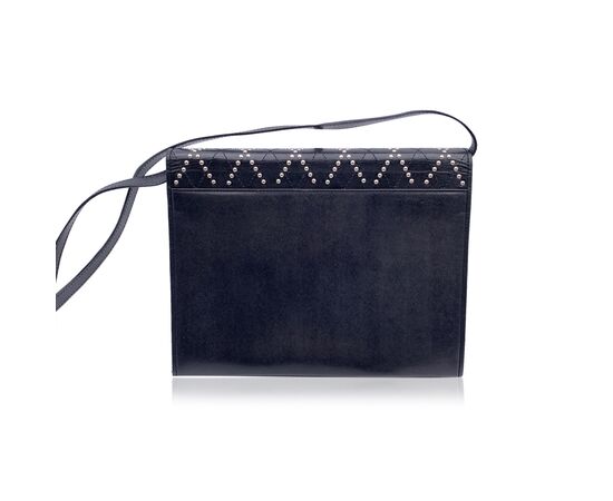 YVES SAINT LAURENT Borsa a Tracolla Vintage in Pelle Col. Nero M