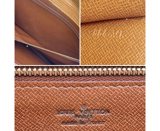 LOUIS VUITTON Pochette Vintage in Pelle Col. Bianco Art Deco S