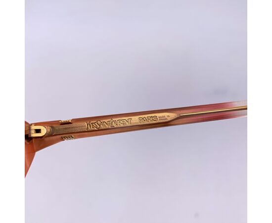 YVES SAINT LAURENT Occhiali da Sole Vintage in Acetato Col. Rosso