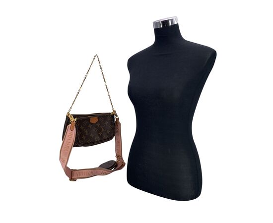 LOUIS VUITTON Borsa a Tracolla in Tela Col. Marrone Multi Pochette Accessoires S