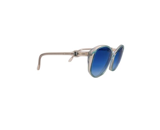 YVES SAINT LAURENT Occhiali da Sole Vintage in Acetato Col. Blu