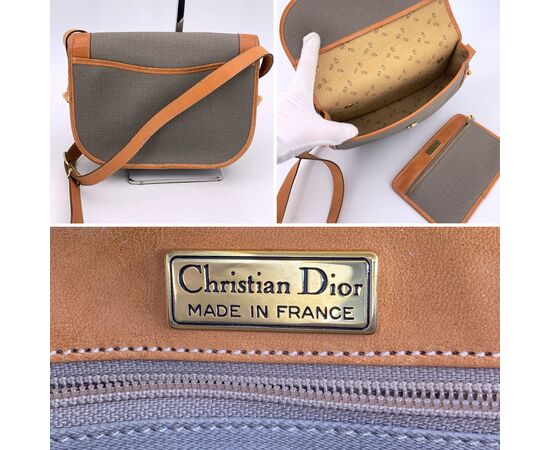 DIOR Borsa a Tracolla Vintage in Tela Col. Grigio M