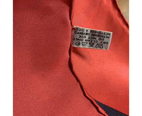 CHANEL Foulard Vintage in Seta Col. Rosso