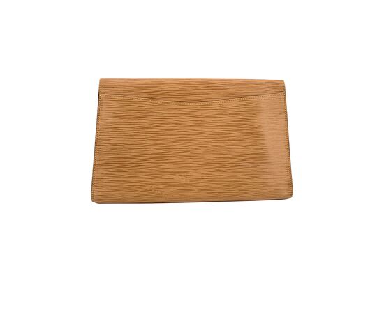 LOUIS VUITTON Pochette Vintage in Pelle Col. Bianco Art Deco S