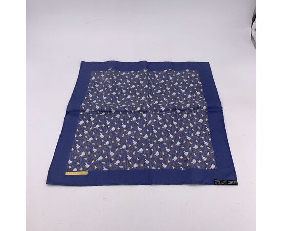 HERMES Foulard Vintage in Seta Col. Blu Pochette