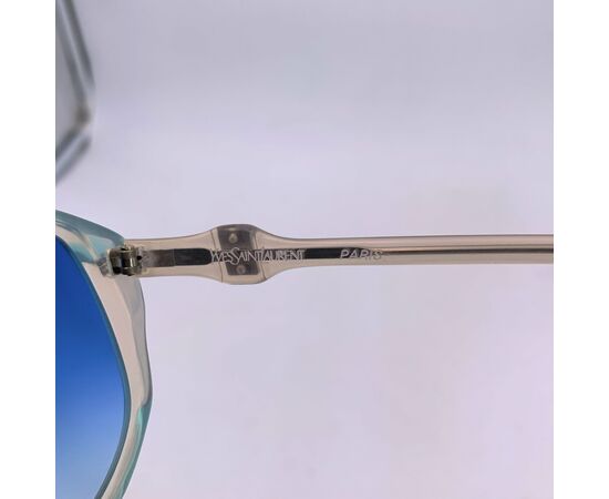 YVES SAINT LAURENT Occhiali da Sole Vintage in Acetato Col. Blu