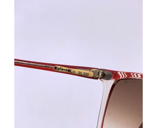 Occhiali da Sole Vintage in Acetato Col. Rosso