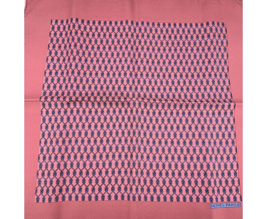 HERMES Foulard Vintage in Seta Col. Rosa Pochette