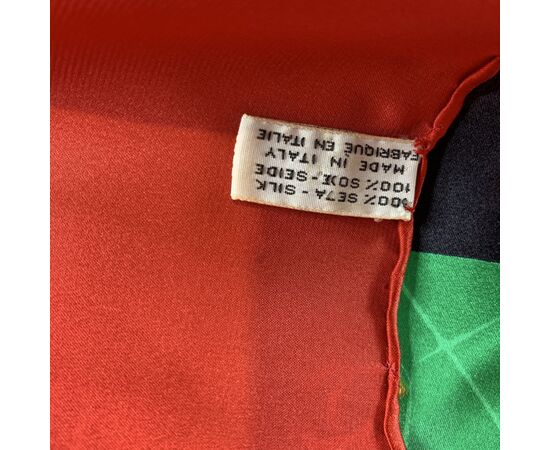 CHANEL Foulard Vintage in Seta Col. Rosso