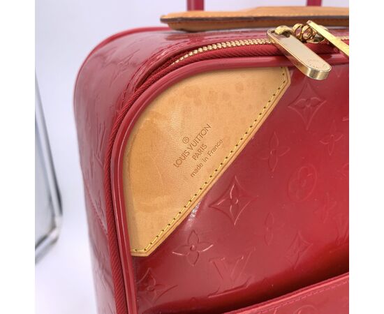 LOUIS VUITTON Borsa da Viaggio in Pelle Lucida Col. Rosso Pegase L