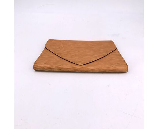 LOUIS VUITTON Pochette Vintage in Pelle Col. Bianco Art Deco S