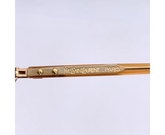 YVES SAINT LAURENT Occhiali da Sole Vintage in Acetato Col. Arancione