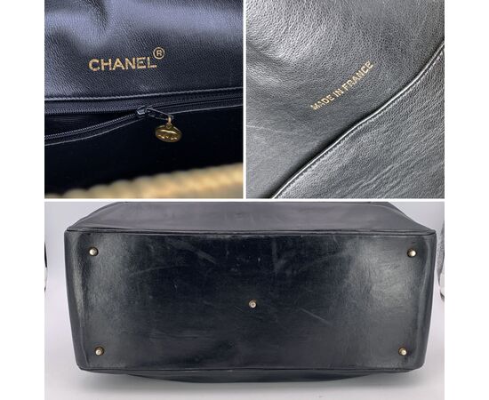CHANEL Borsa da Viaggio Vintage in Pelle Col. Nero Timeless/Classique L