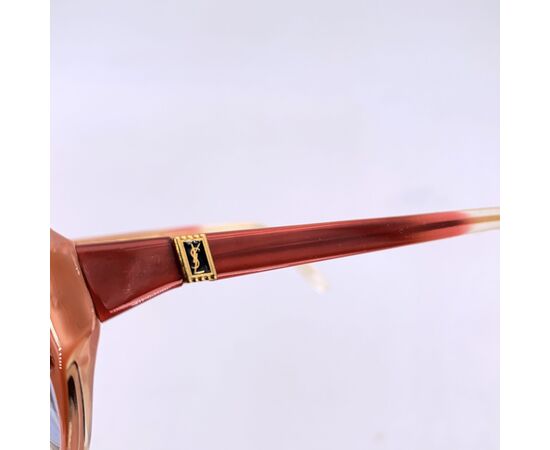 YVES SAINT LAURENT Occhiali da Sole Vintage in Acetato Col. Rosso