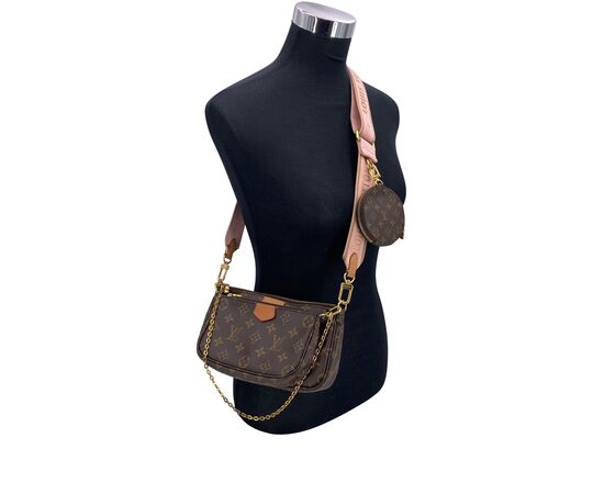 LOUIS VUITTON Borsa a Tracolla in Tela Col. Marrone Multi Pochette Accessoires S
