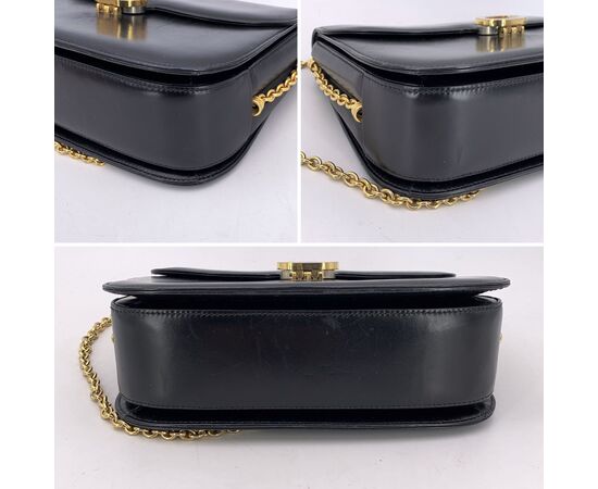 GUCCI Borsa a Tracolla Vintage in Pelle Col. Nero M