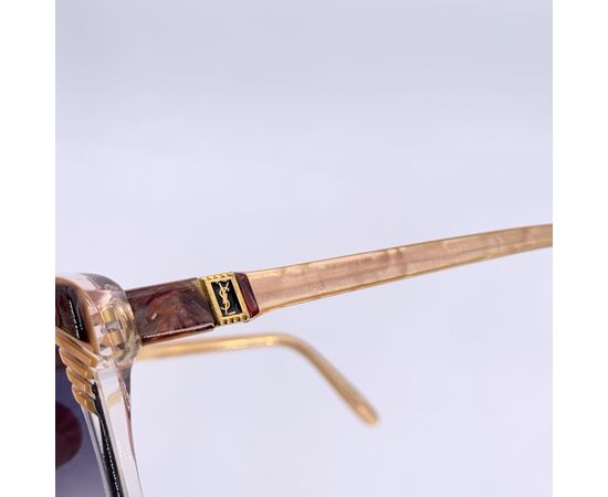 YVES SAINT LAURENT Occhiali da Sole Vintage in Acetato Col. Marrone