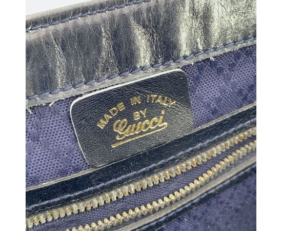 GUCCI Borsa a Tracolla Vintage in Tela Col. Blu Ophidia S