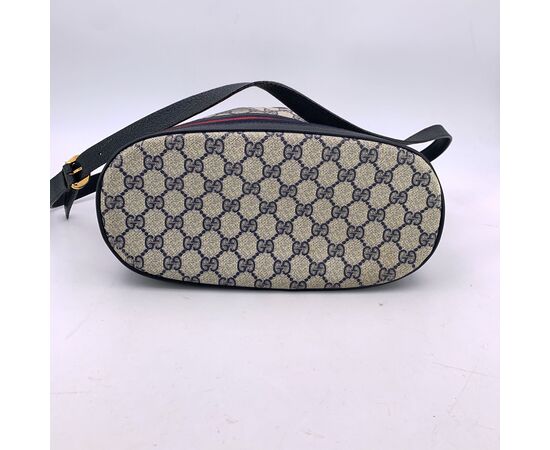 GUCCI Borsa a Tracolla Vintage in Tela Col. Blu Ophidia M