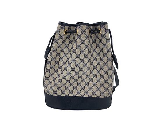 GUCCI Borsa a Tracolla Vintage in Tela Col. Blu Ophidia M