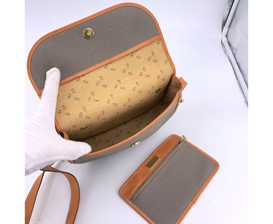 DIOR Borsa a Tracolla Vintage in Tela Col. Grigio M